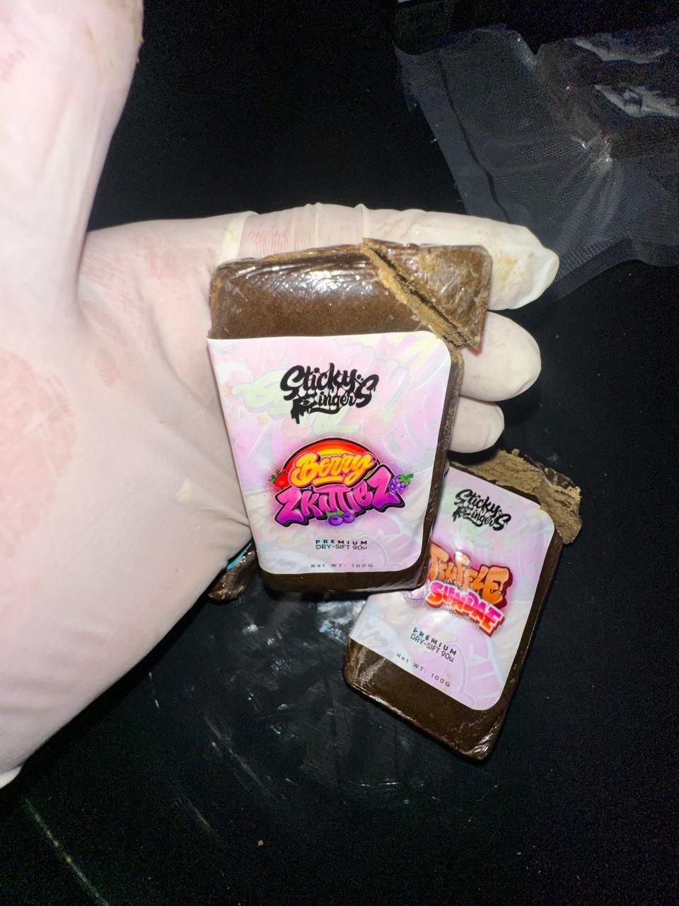 Buy Sticky Fingers Hash with premium solventless resin and rich terpene profile